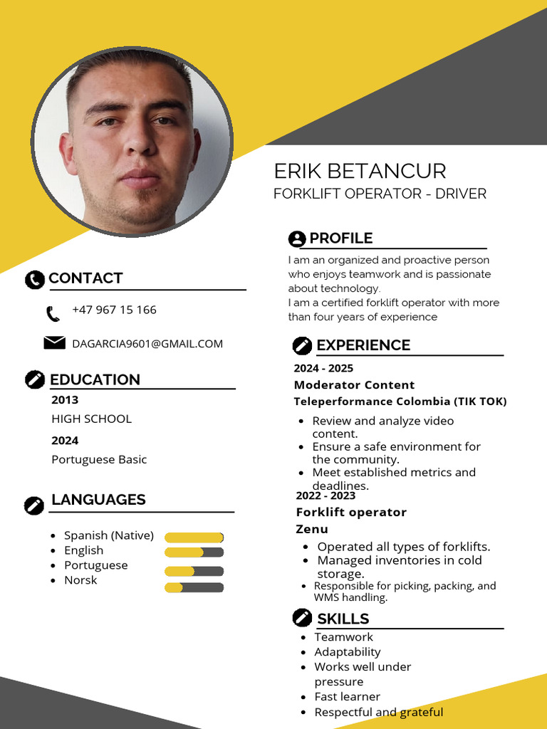 CV Daniel English | PDF