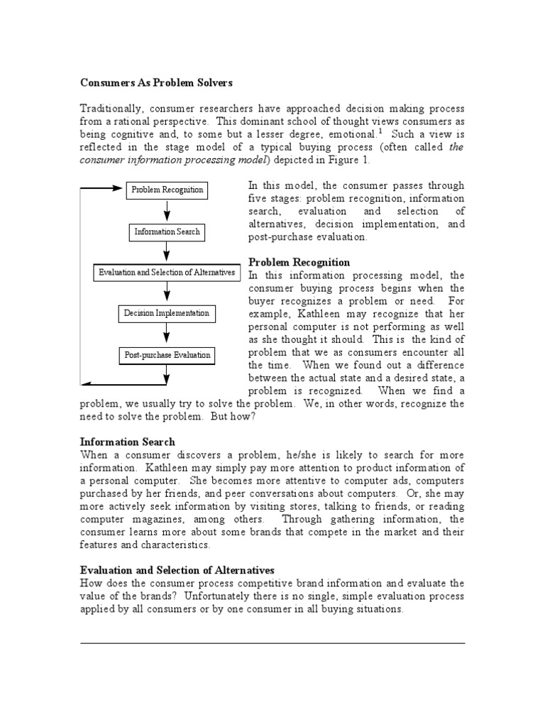 Consumer Decisiion Making | PDF | Evaluation | Decision Making