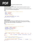 Mysql Insert Update Delete