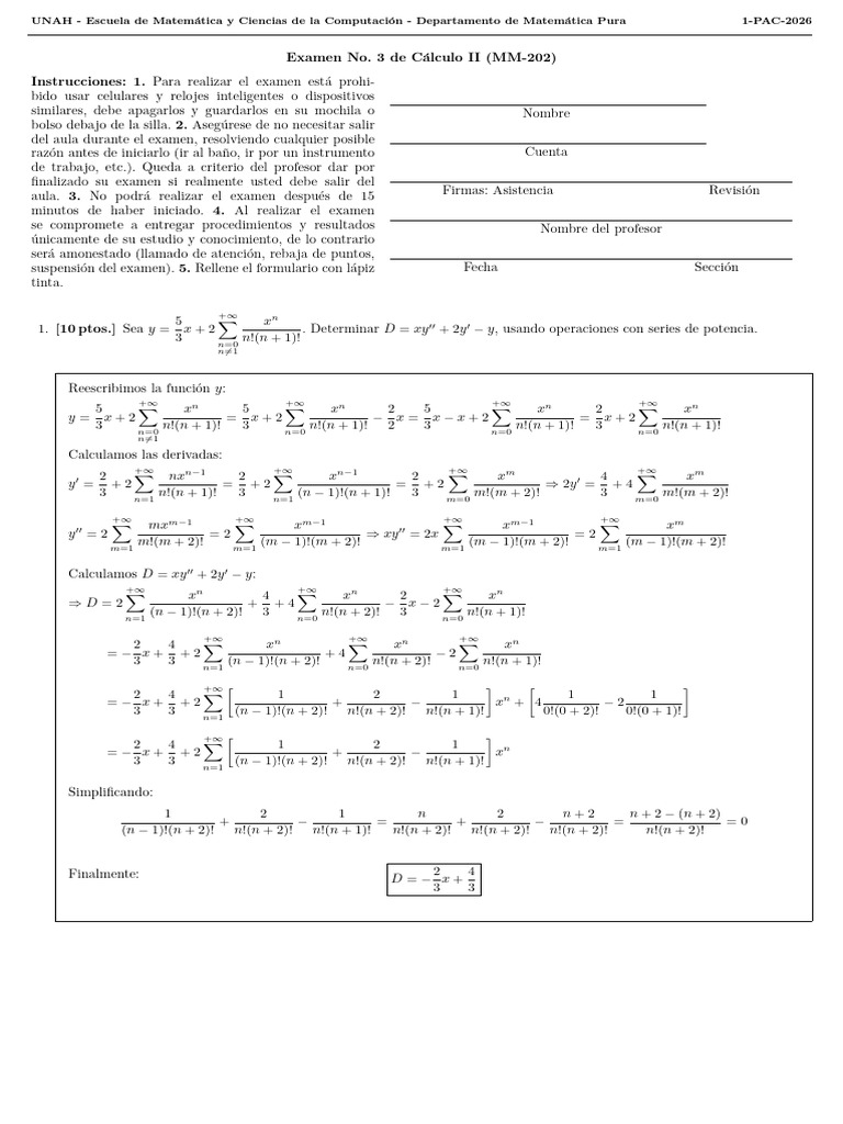 Ex3 R 1P 2026 E Pauta | PDF | Matemáticas | Análisis matemático