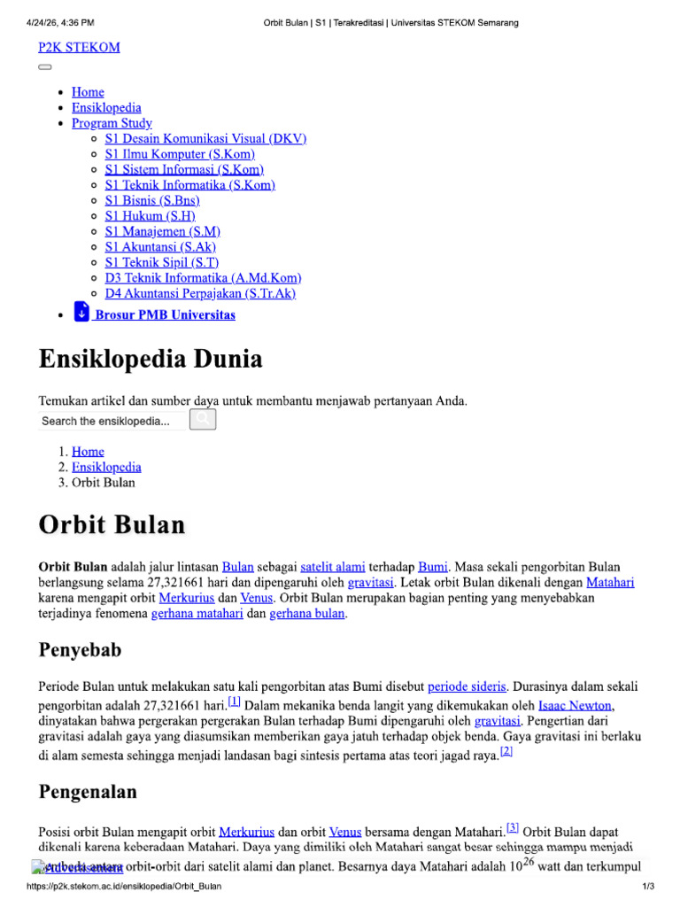 rbit bulan | PDF