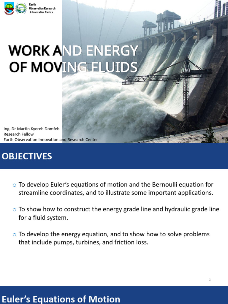 Work and Energy of Moving Fluids_Part 1&2 | PDF | Fluid Dynamics | Pressure