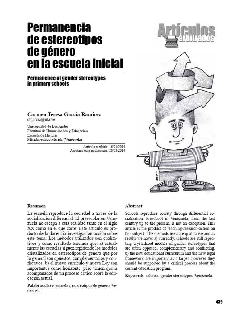 Permanencia de estereotipos de género en la escuela inicial | PDF ...