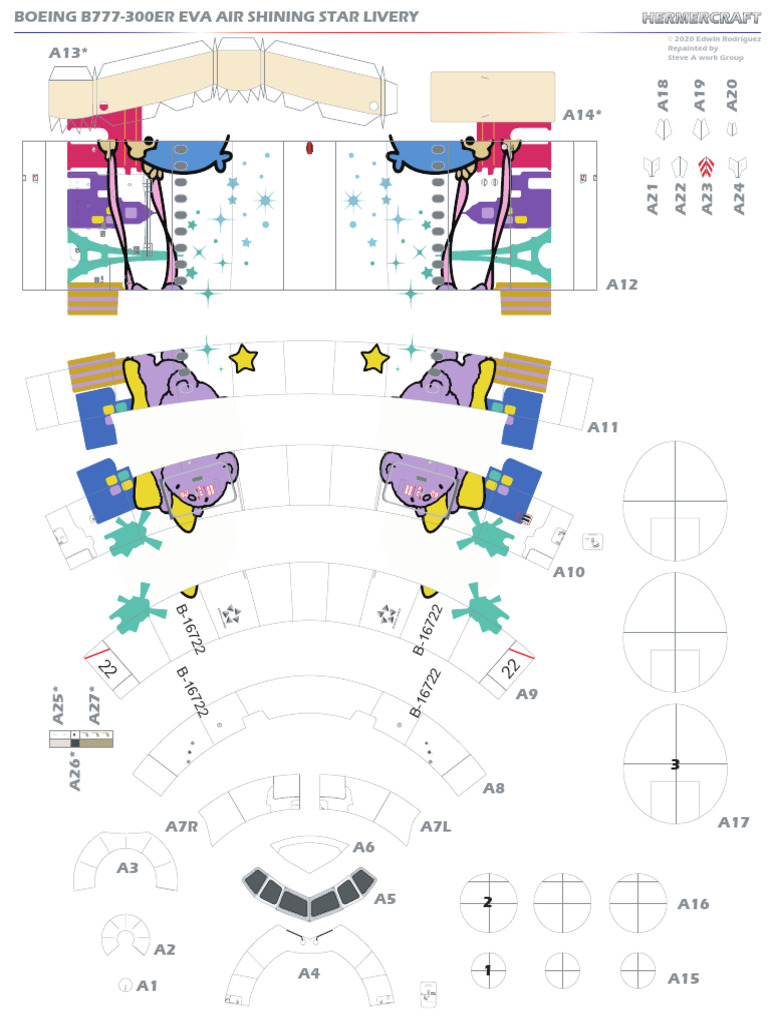 B777-300ER EVA AIR Shining Star Livery | PDF