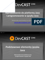 Wprowadzenie do platformy Java i programowanie w języku Java