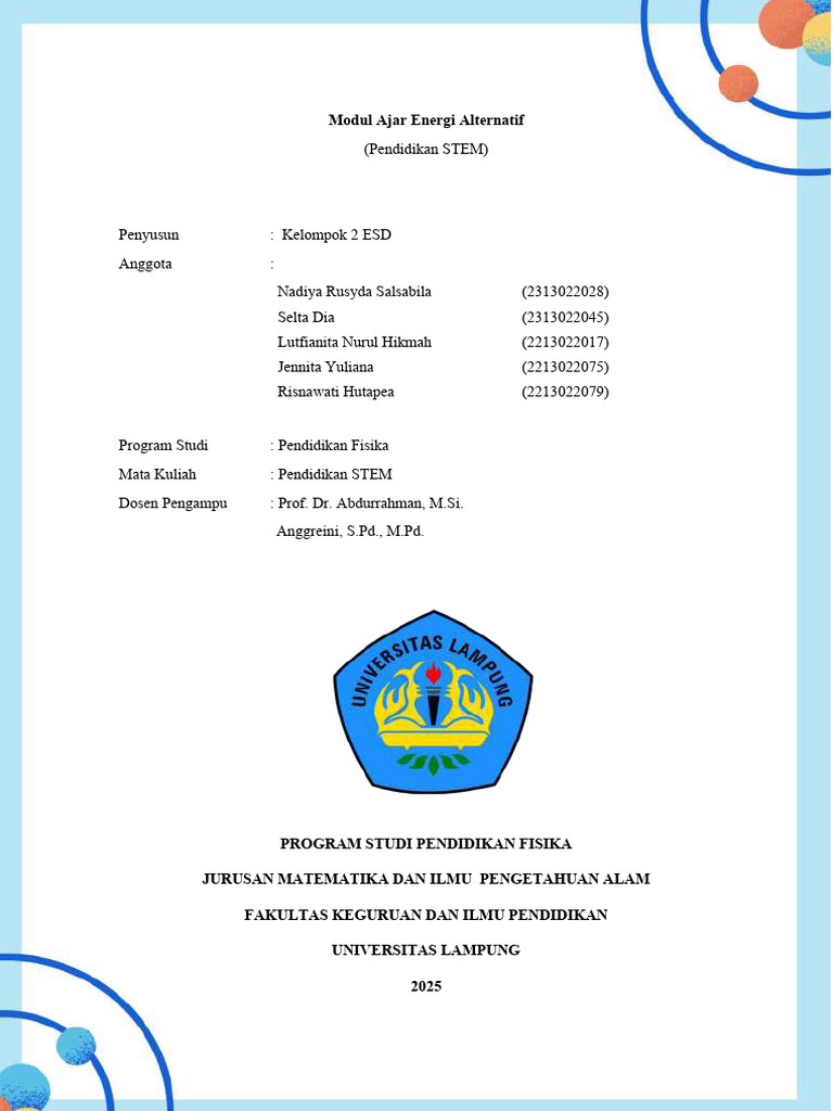 Revisi Modul Ajar Stem Fiks | PDF