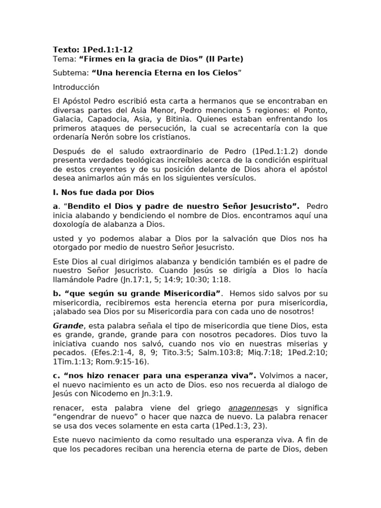 Firmes en La Gracia de Dios (II Parte) | PDF | Salvación | Cristo (título)