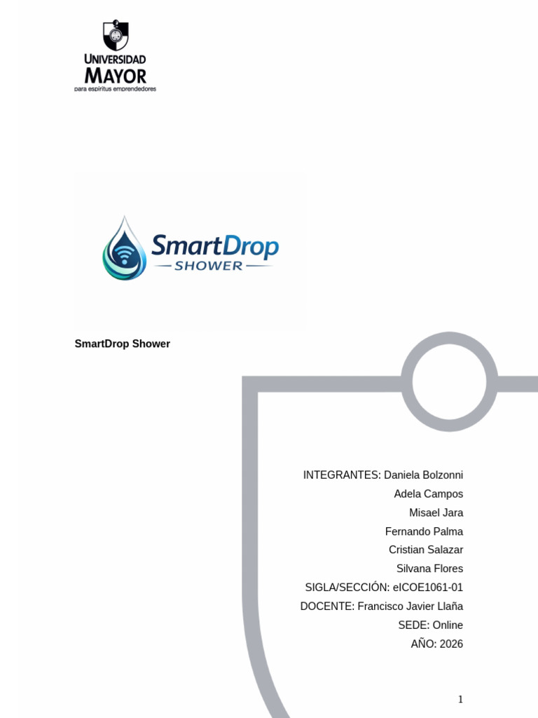 SmartDrop Shower | PDF | Uso eficiente de energía | Agua