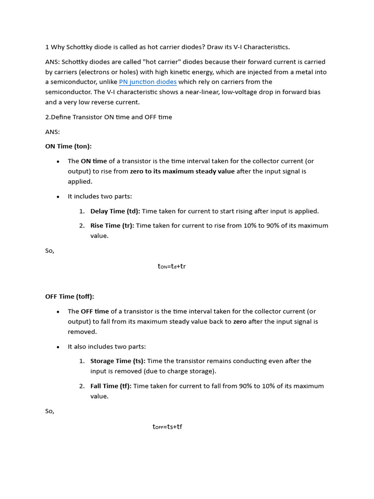 EDC QuestionBank | PDF