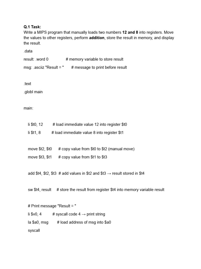 Lab 4 Task and Simulation | PDF | Multiplication | Computer Programming