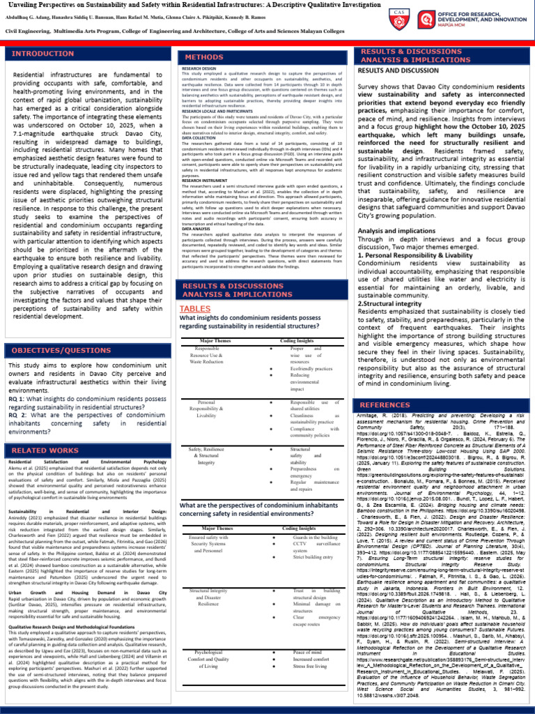 Group 3 a144 - Eng024 Research Poster .Pptx (1) | PDF | Qualitative ...