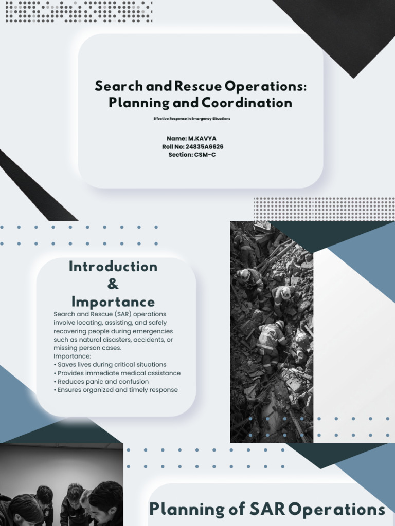Search and Rescue Planning & Coordination | PDF | Emergency | Search ...