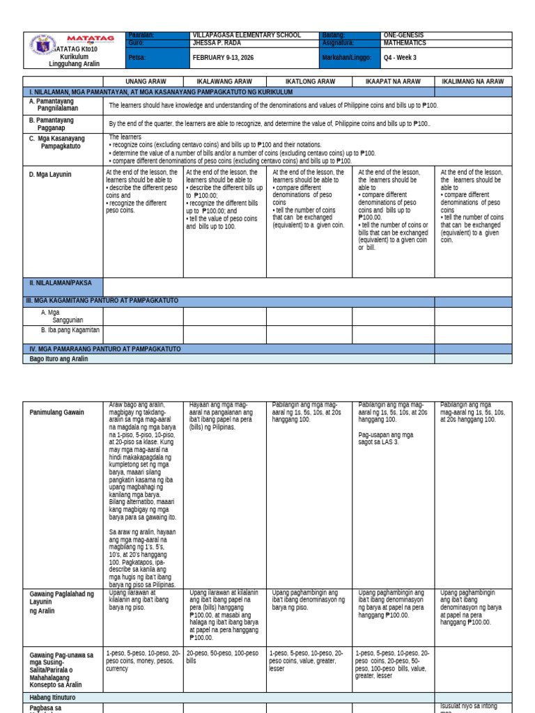 Week3 q4 Math | PDF