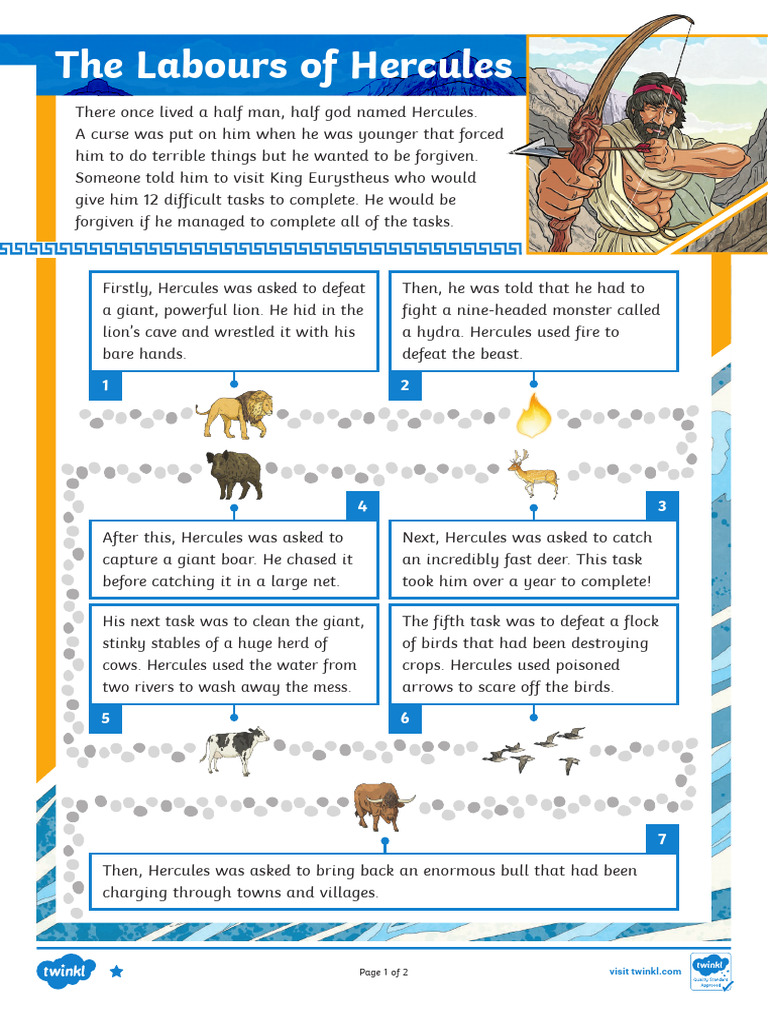 Hercules Comprehension | PDF
