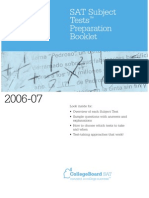 2006 07 SAT Subject Tests Preparation Booklet