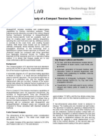 Fracture Mechanics Study of A Compact Tension Specimen Using Abaqus/CAE 2004