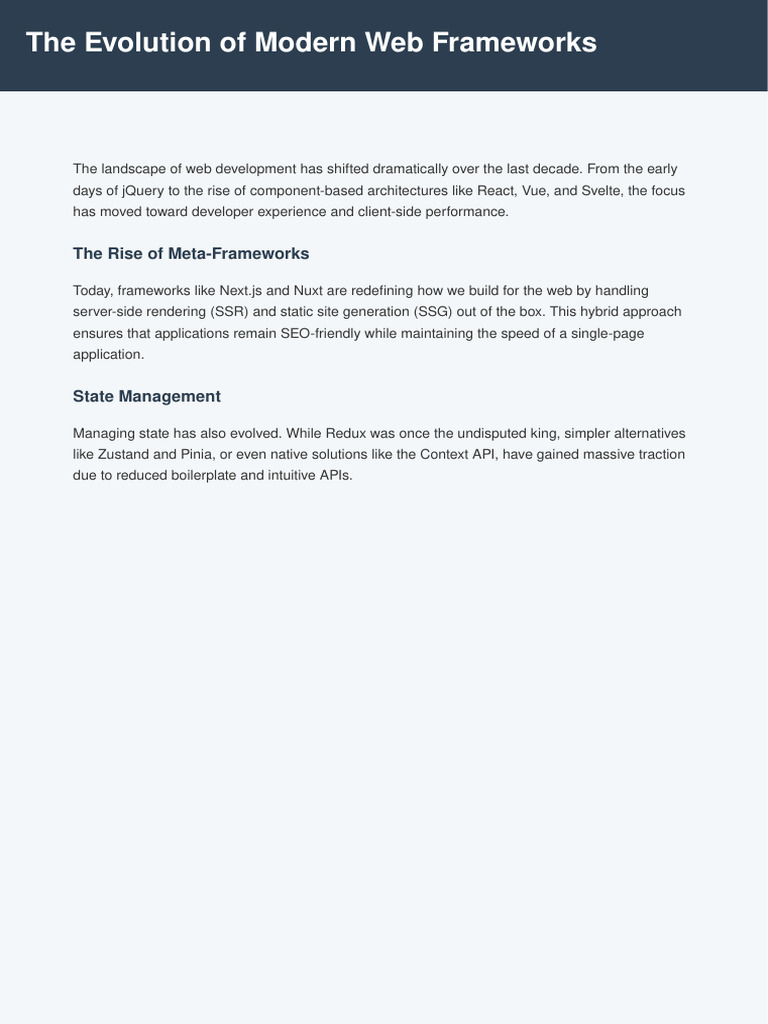 Modern Web Development Insights | PDF