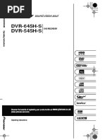 Pioneer HDD/DVD Recorder DVR-550H-S | PDF | Dvd | Cd Rom