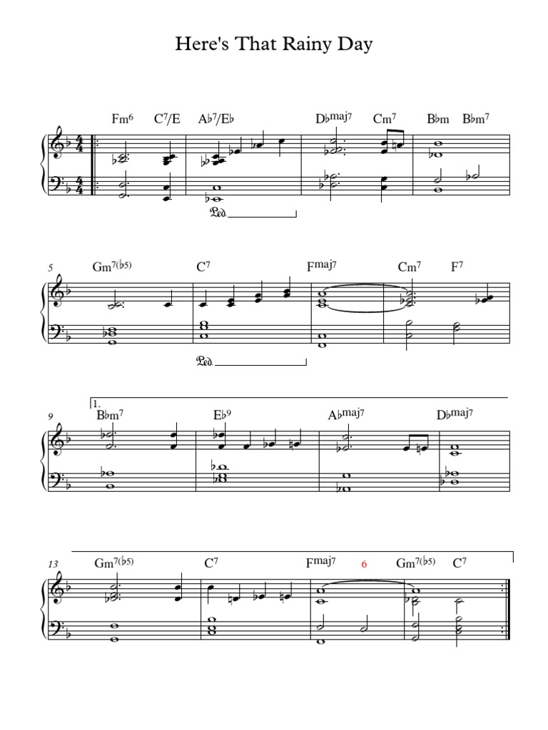 Here's That Rainy Day | PDF