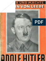 Leers, Johann Von - Adolf Hitler (1933, 134 S., Scan, Fraktur)