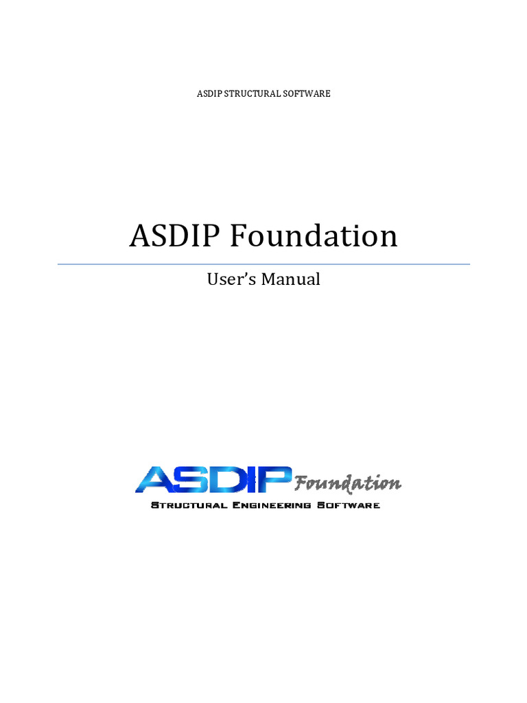 ASDIP Foundation Users Manual | PDF | Computer Monitor | Bending