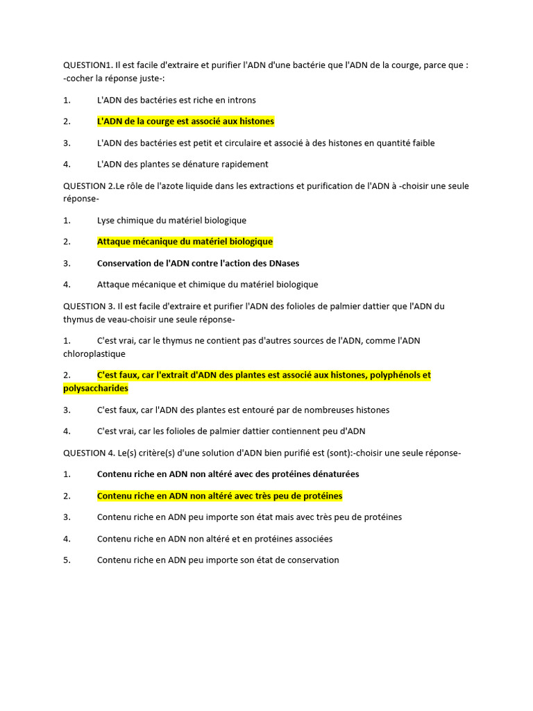 Questions Tp Bio Mol 2025 | PDF | Électrophorèse sur gel d'agarose ...
