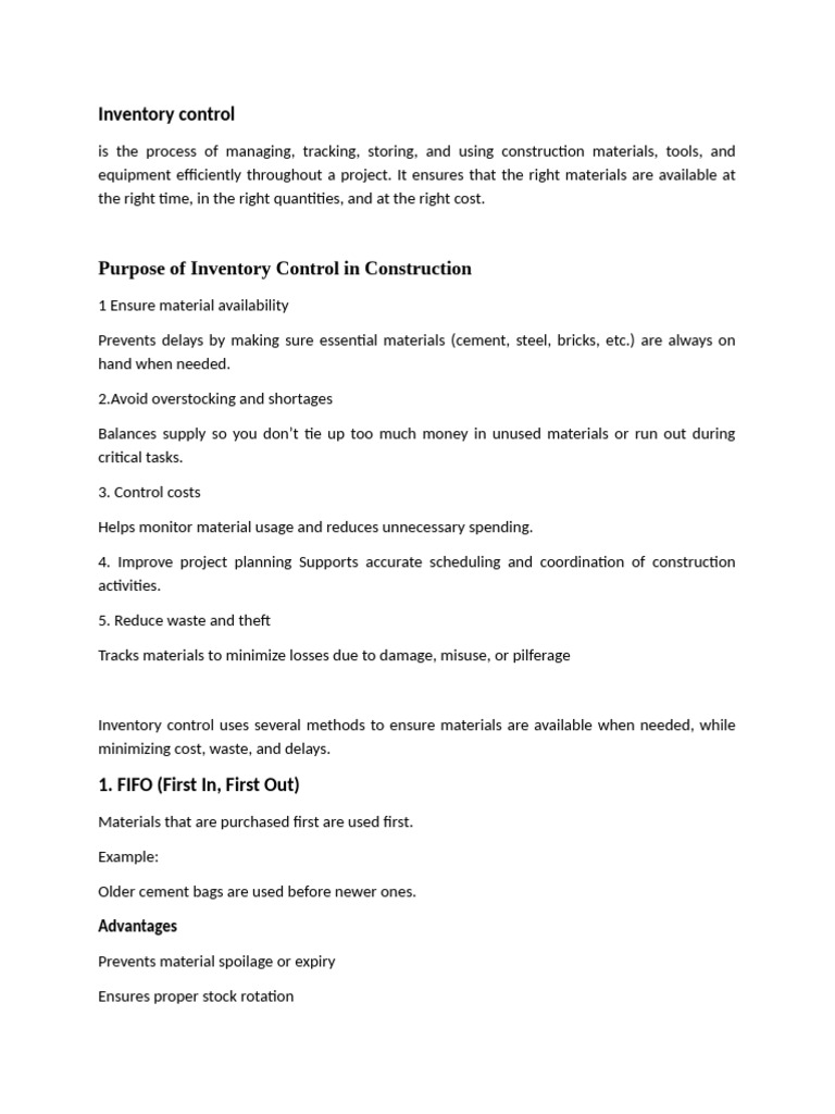 Inventory Control, Coding and Cataloging | PDF | Inventory