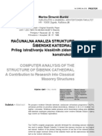 Ra Unalna Analiza Strukture (Ibenske Katedrale Prilog Istra'ivanju Klasi Nih Zidanih Konstrukcija