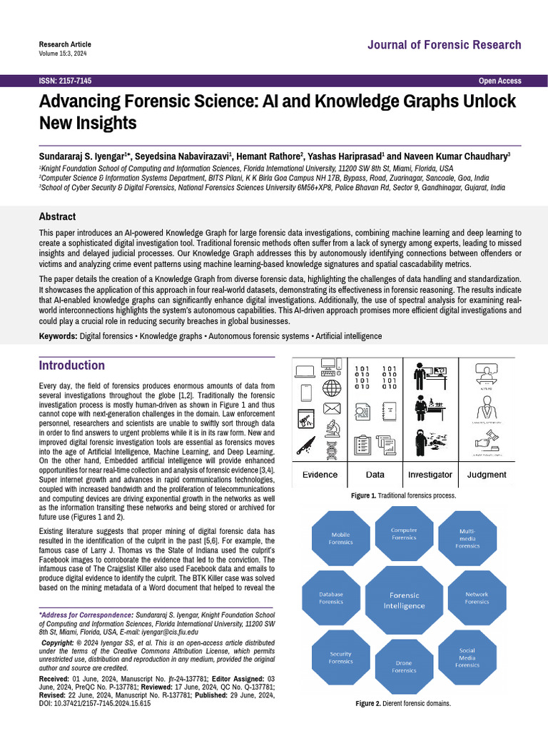Advancing Forensic Science Ai and Knowledge Graphs Unlock New Insights ...