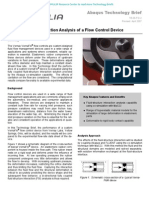 Fluid-Structure Interaction Analysis of a Flow Control Device 2007