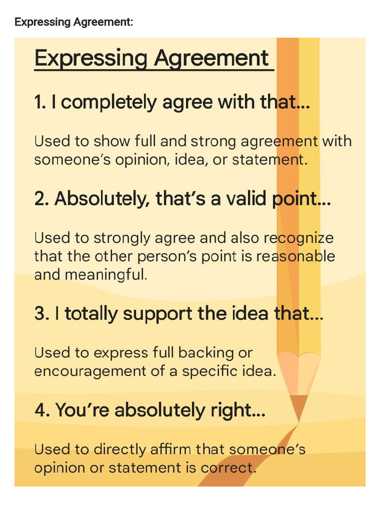 Expressing Agreement | PDF