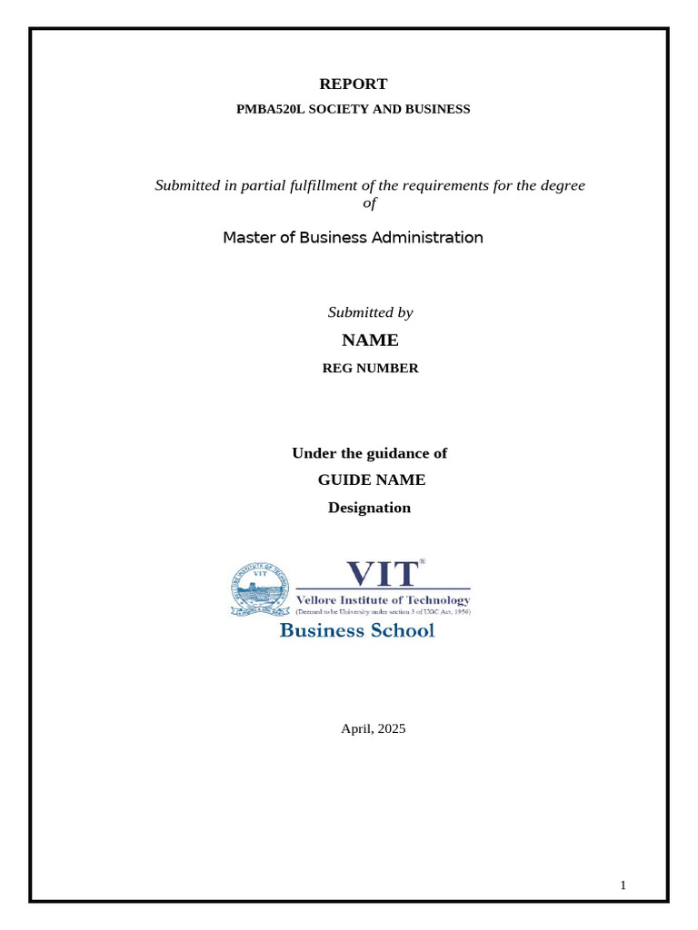 Society and Business Template | PDF