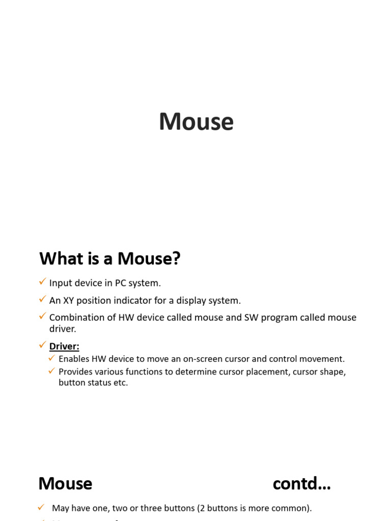 Mouse | PDF | Computing | Computer Engineering