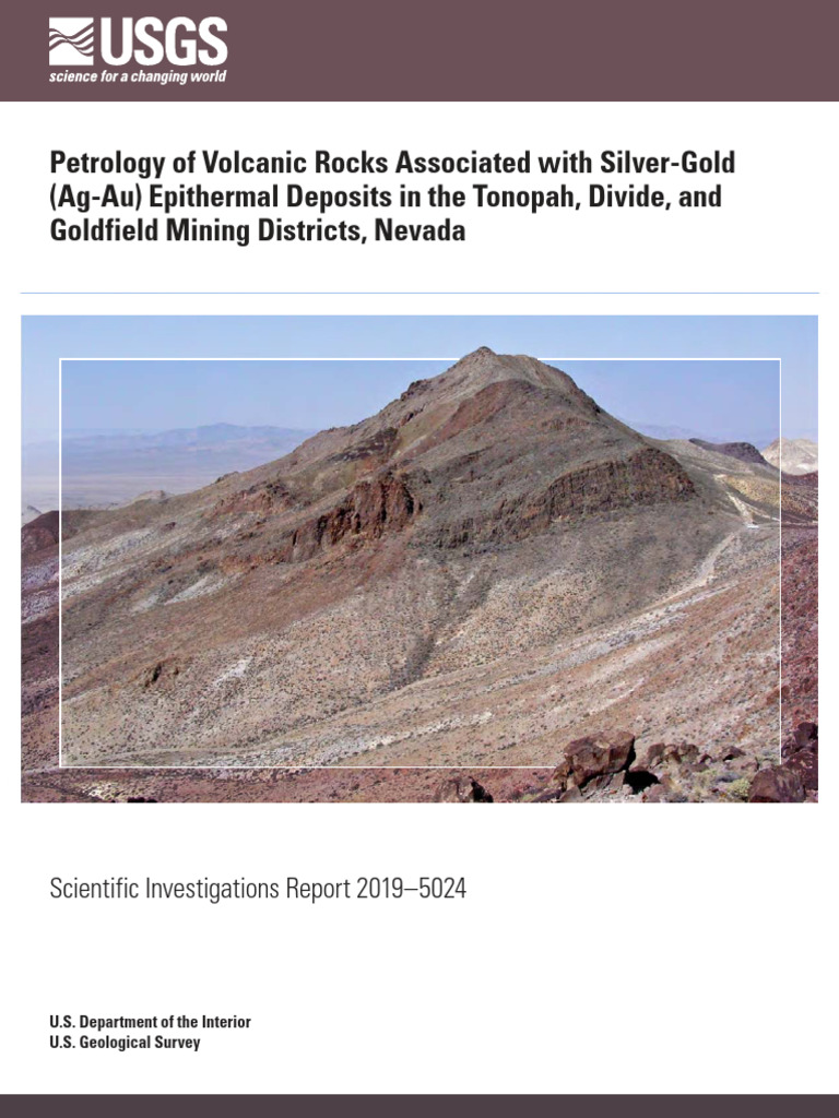 Petrology of Volcanic Rocks Associated With Silver Gold Ag 2ukhyf02pt ...