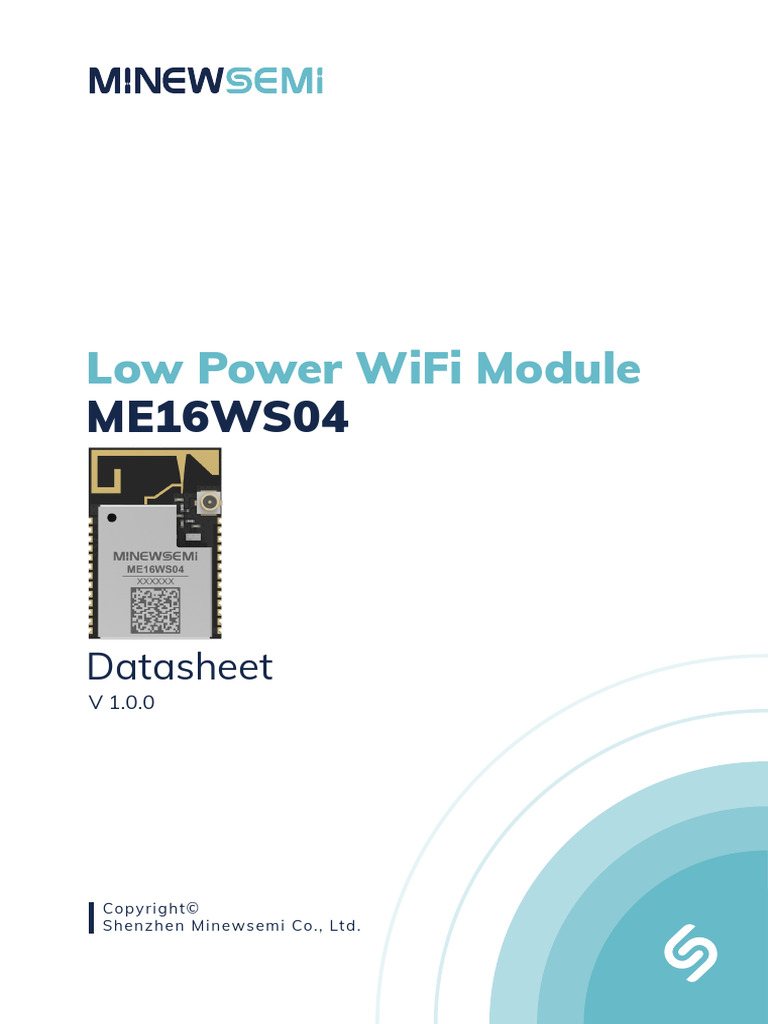 Me16ws04-Bk7239n Datasheet k En | PDF | Wi Fi | Ieee 802.11