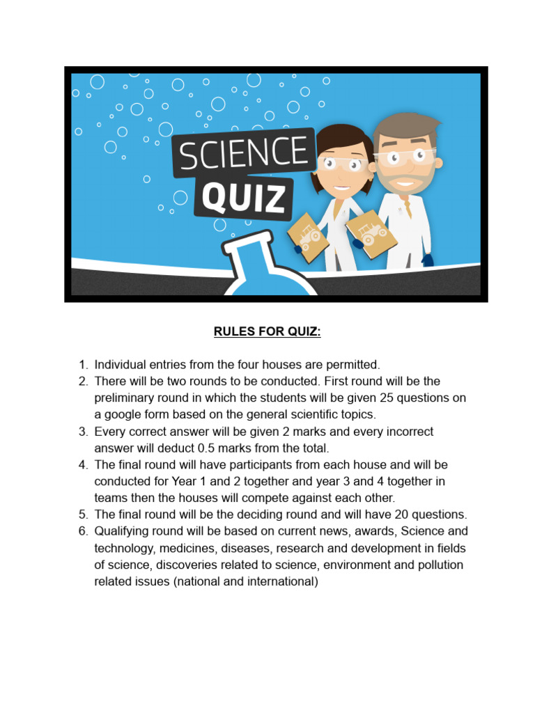 Rules and Regulations-Quiz | PDF