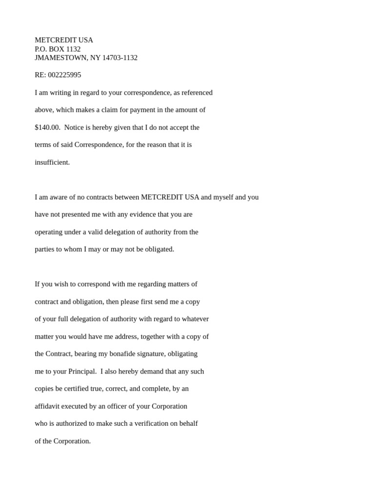Validation of Debt Packet | PDF