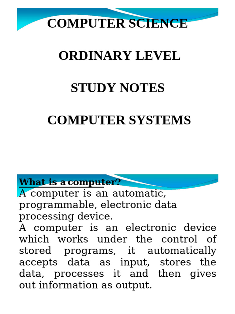 Zimsec_Computer_Science_Notes_conv[1] | PDF | Computer Data Storage ...
