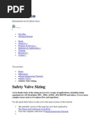 Safety Valve Sizing