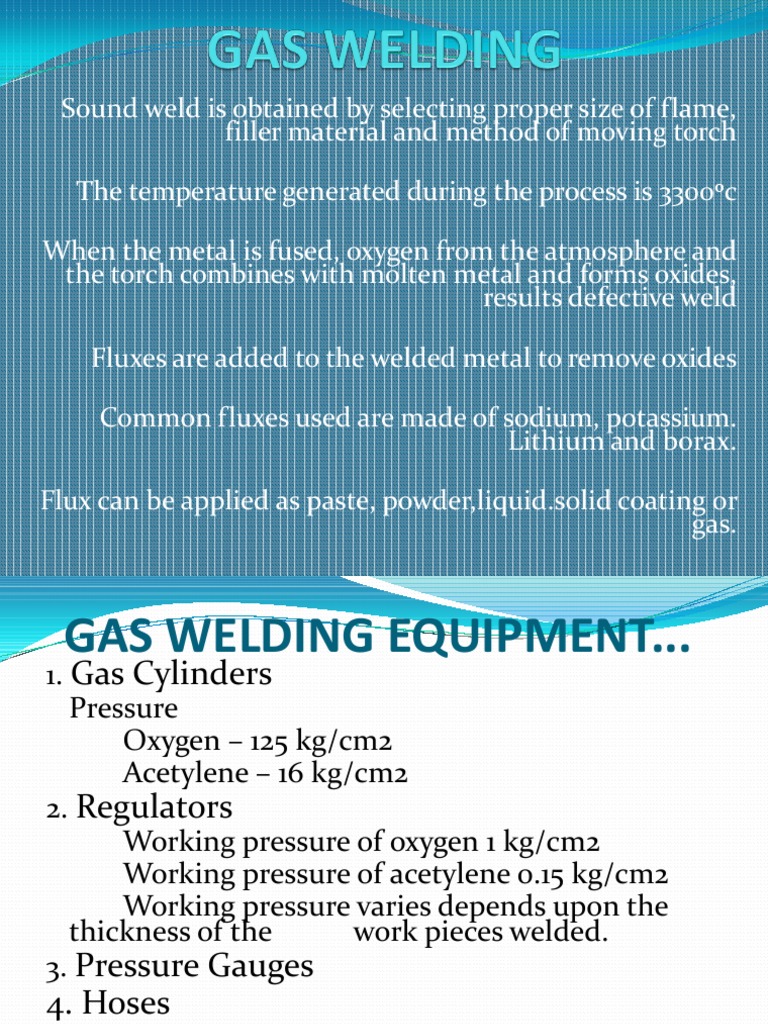 Gas Welding PDF Welding Construction