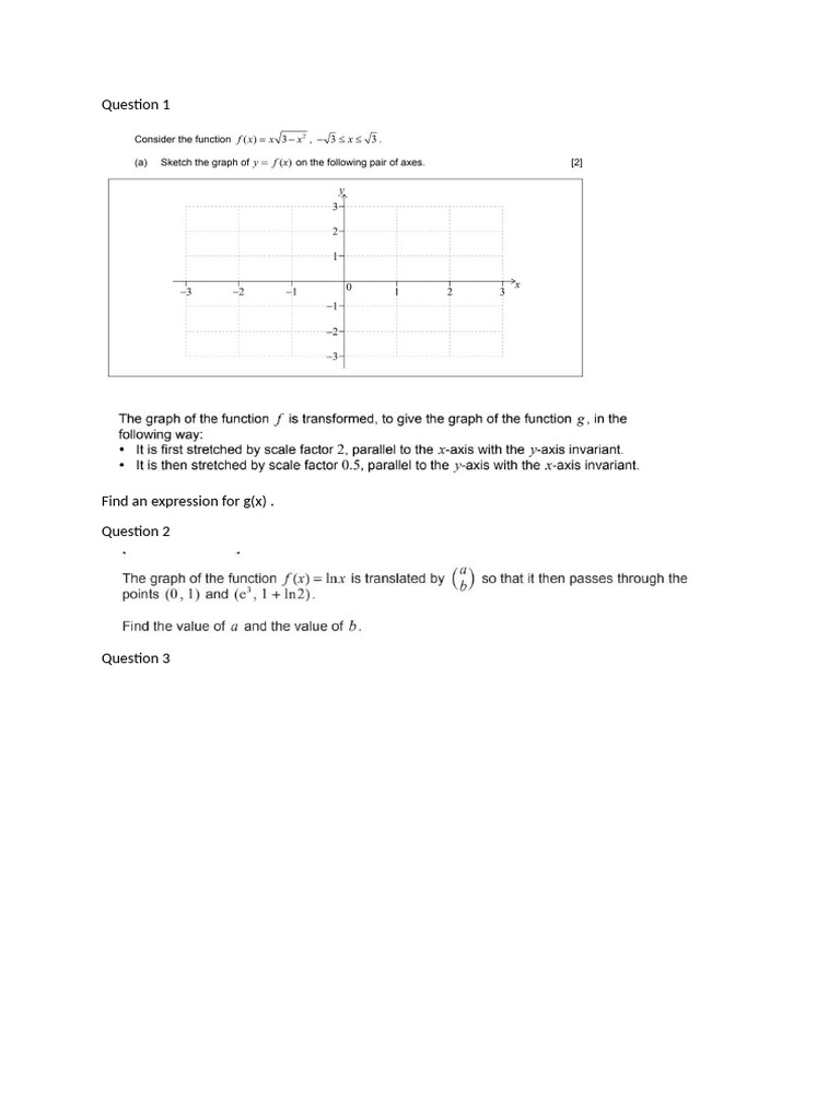Transformations Past Papers | PDF