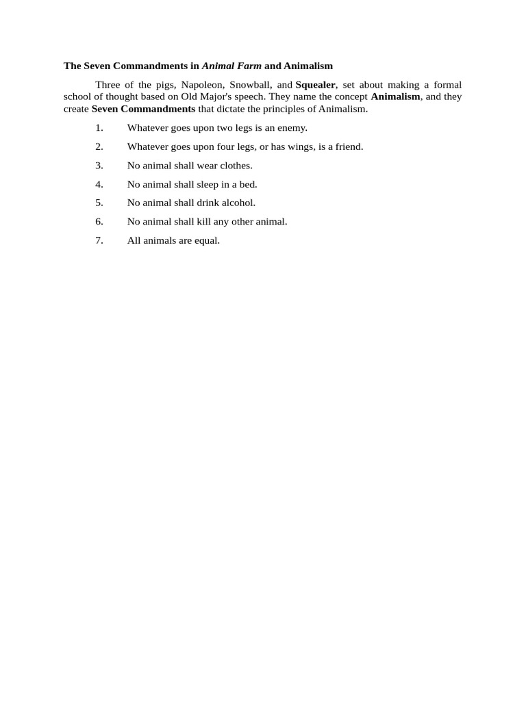 Emajor - Seven Commandments | PDF