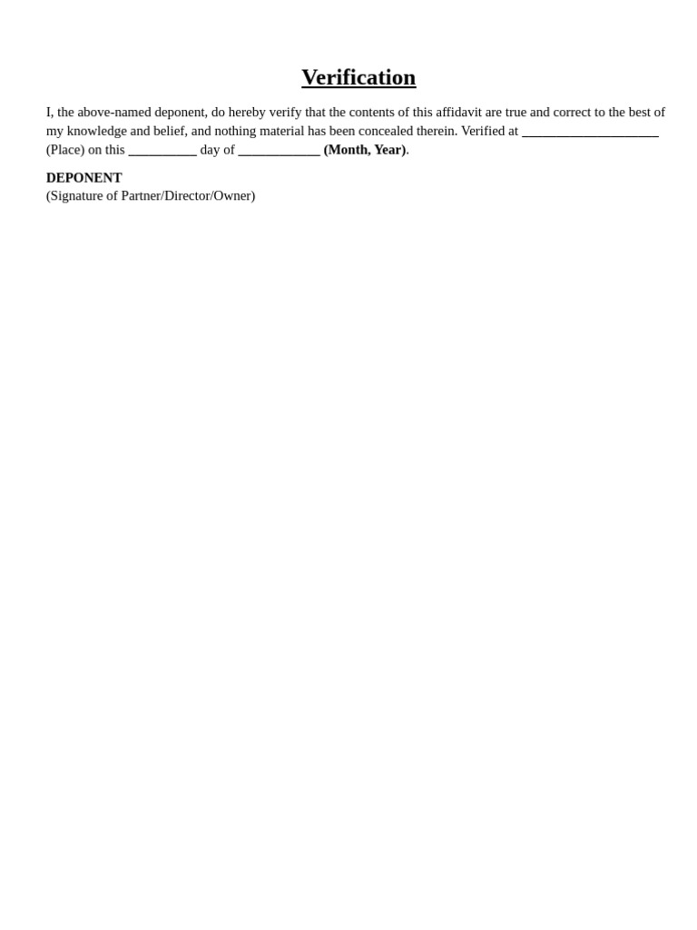 Verification | PDF
