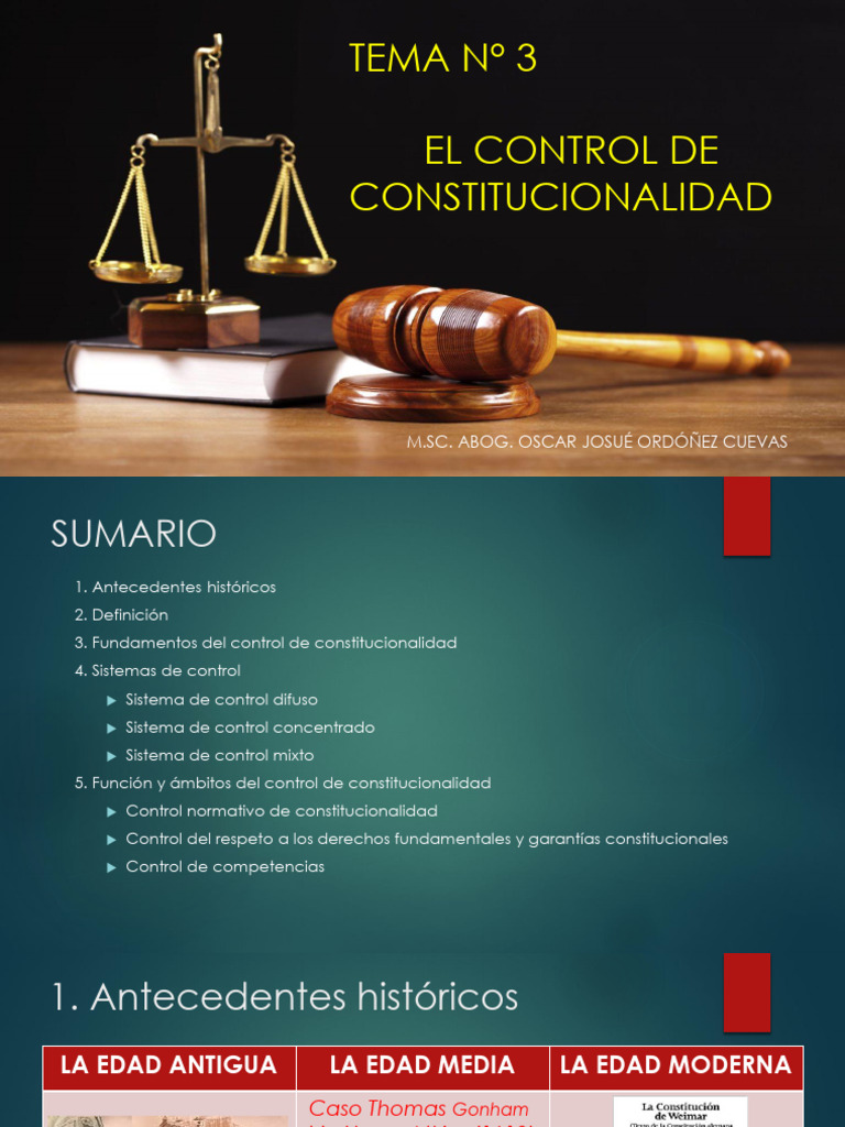 TEMA N° 3 PROC. CONST | PDF | Constitución | Justicia