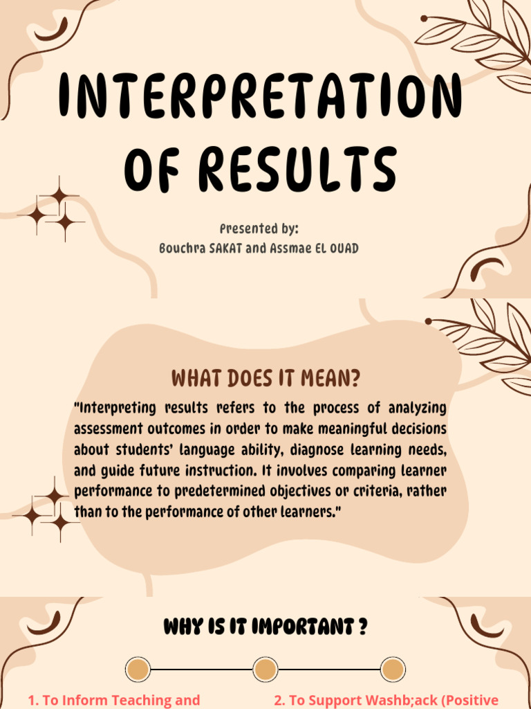 Interpretation of results | PDF | Intelligence | Education Theory