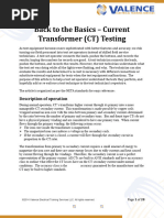 CT & PT Testing Procedures Guide | PDF | Transformer | Electrical ...