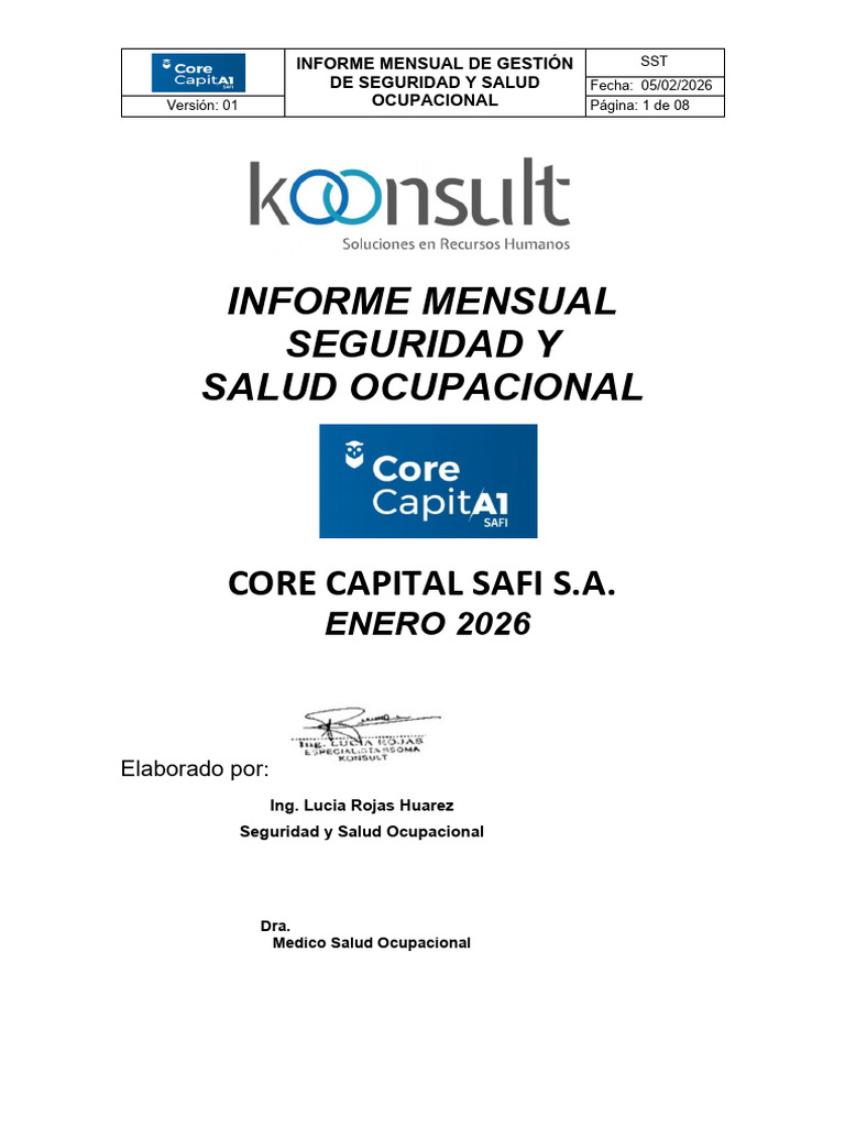 Informe Mensual Enero 2026 Core | PDF