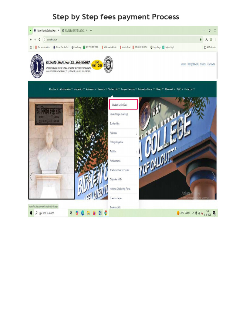 Step by Step Fees Payment Process (2) | PDF