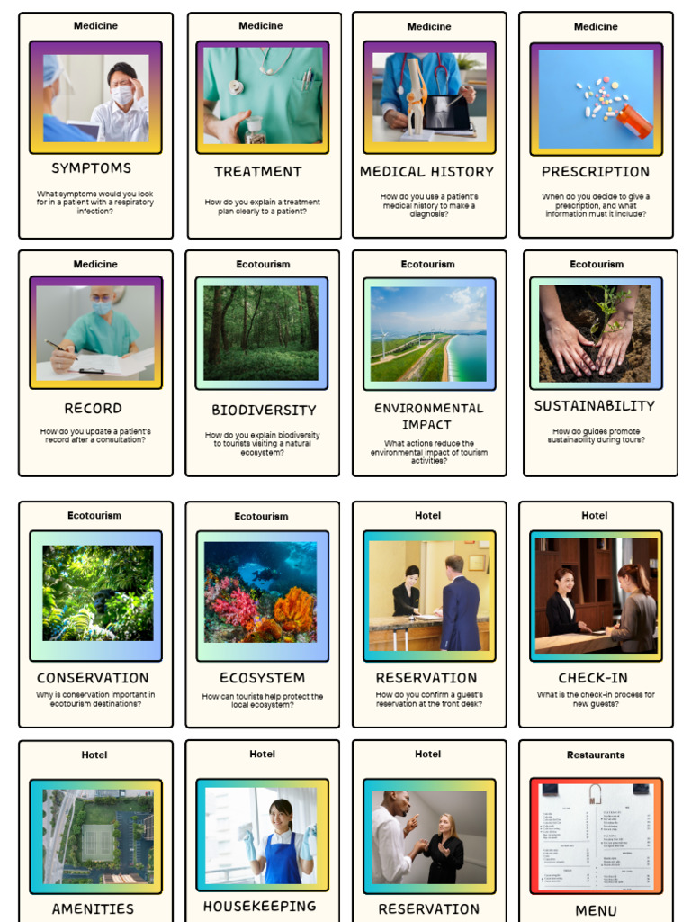 Questions Flash Cards (1) | PDF | Culinary Arts | Restaurants