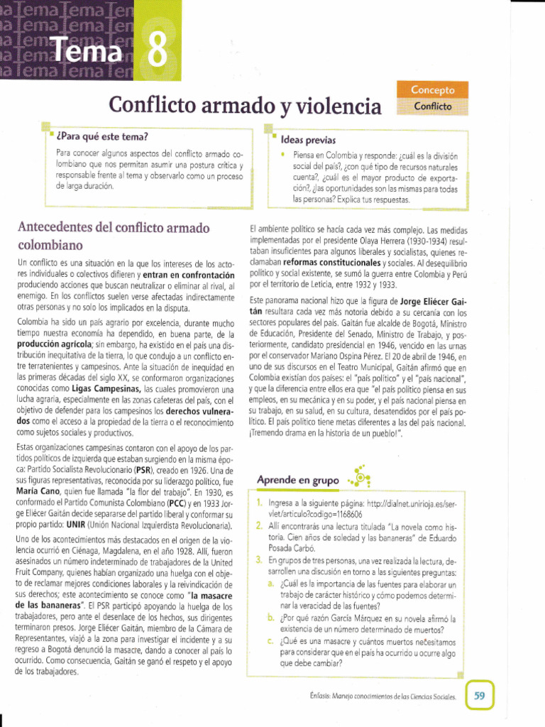 Conflicto Armado y Violencia en Colombia - 20260321 - 0001 | PDF ...